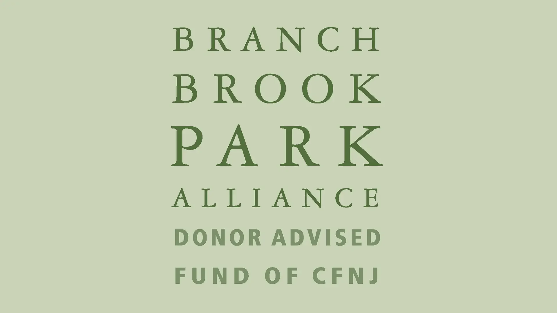 Branch Brook Park Alliance Donor Advised Fund of CFNJ